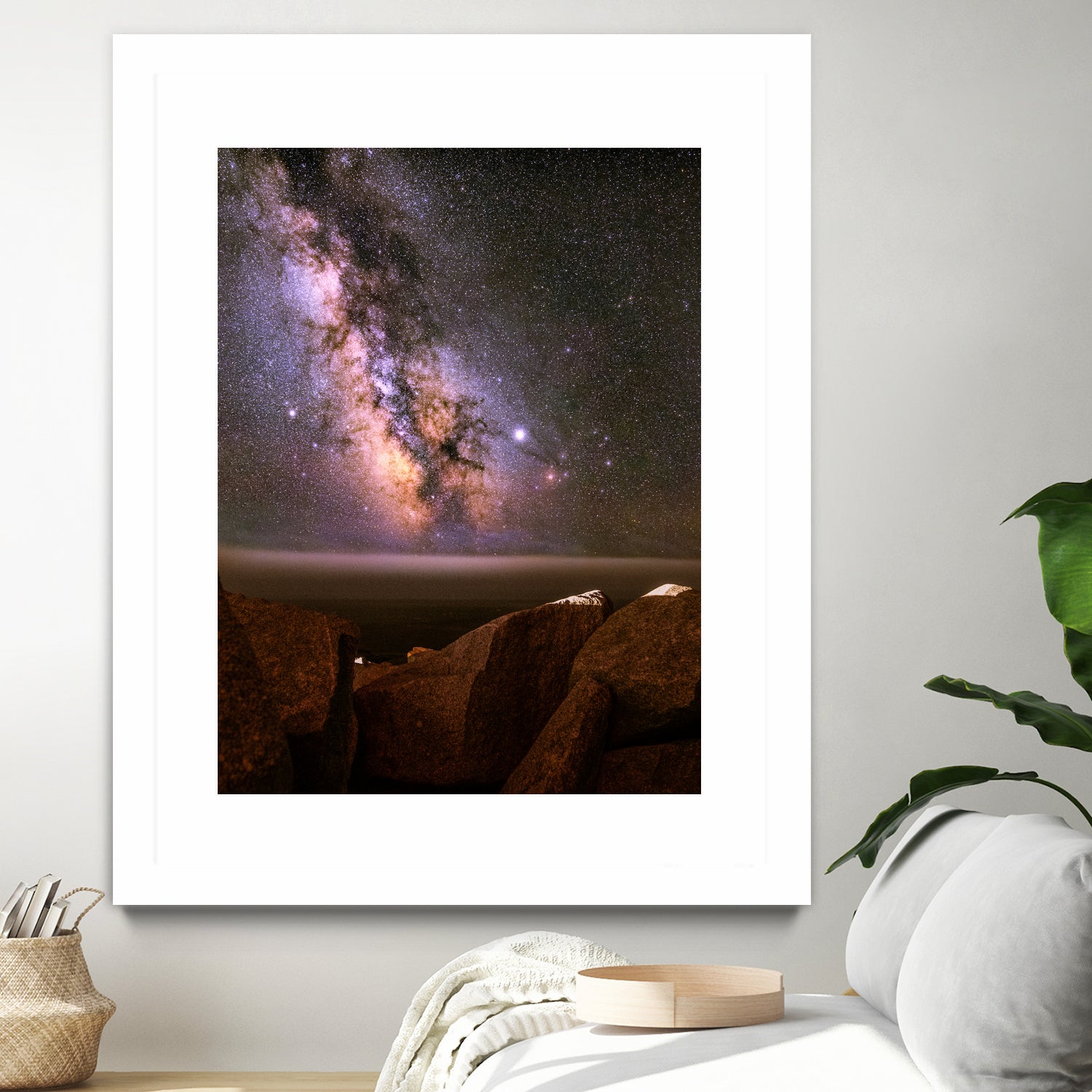 Peggy's Cove Milky Way by Lorenzo Bustillo on GIANT ART - gray photo illustration