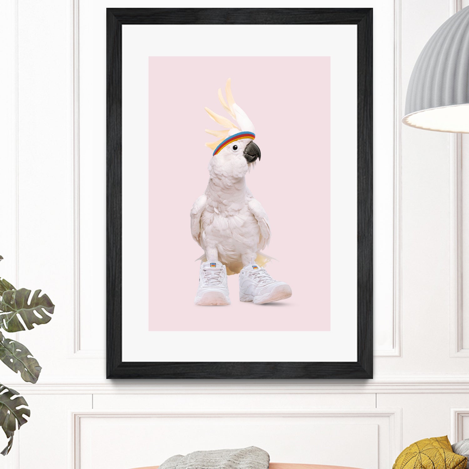 SNEAKER COCKATOO by Jonas Loose on GIANT ART - pink photo manipulation