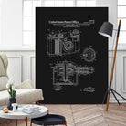 Camera Patent - Black by Finlay McNevin on GIANT ART - black typography