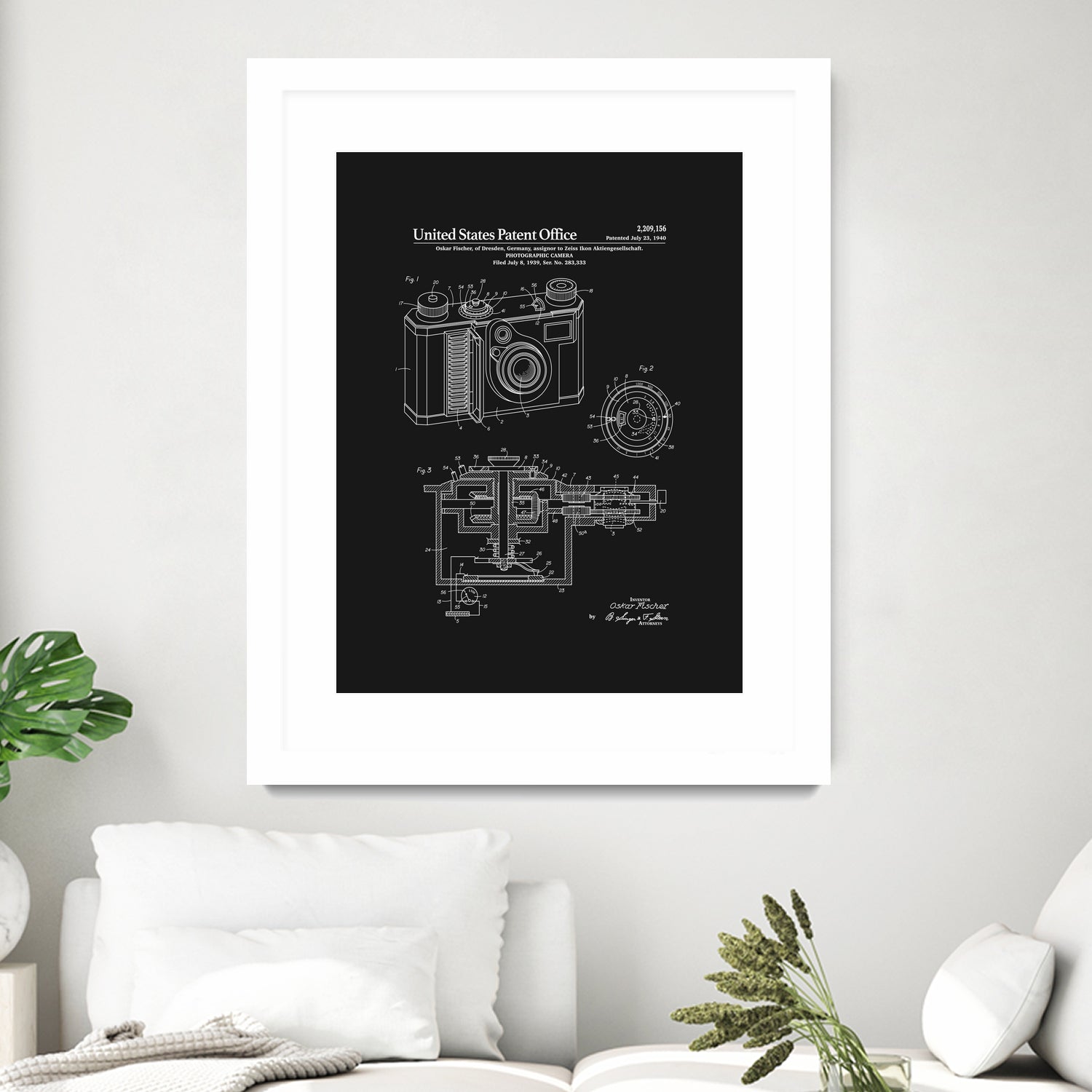 Camera Patent - Black by Finlay McNevin on GIANT ART - black typography