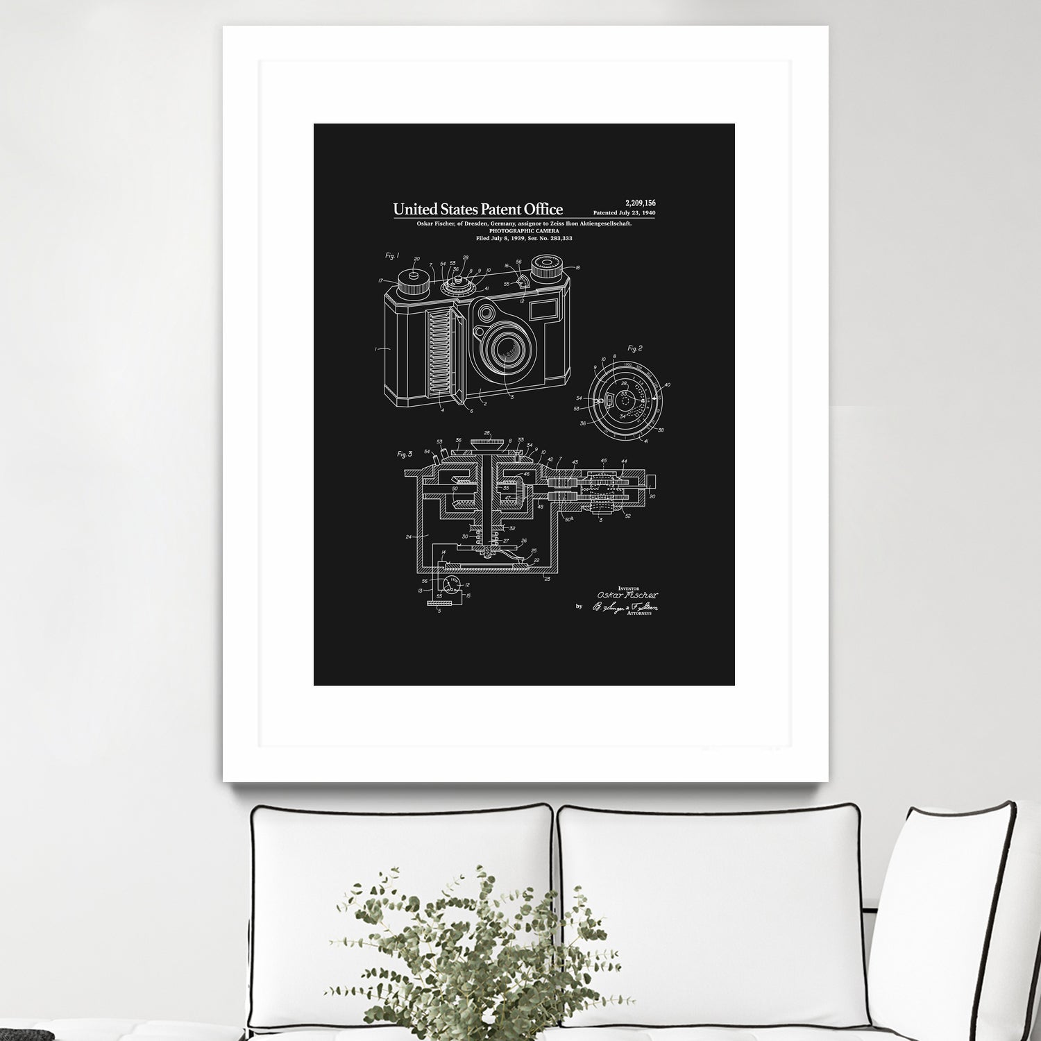 Camera Patent - Black by Finlay McNevin on GIANT ART - black typography