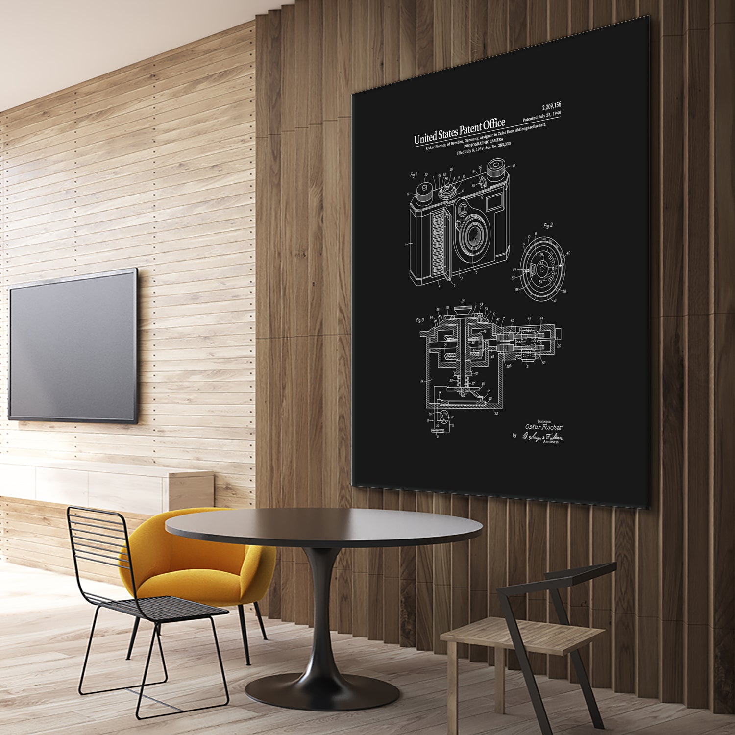 Camera Patent - Black by Finlay McNevin on GIANT ART - black typography