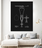 Stethoscope Patent - Black by Finlay McNevin on GIANT ART - black typography