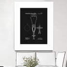 Stethoscope Patent - Black by Finlay McNevin on GIANT ART - black typography