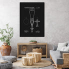 Stethoscope Patent - Black by Finlay McNevin on GIANT ART - black typography