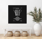 Coffee Press Patent - Black by Finlay McNevin on GIANT ART - black typography