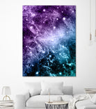 Purple Teal Galaxy Nebula Dream #4 #decor #art by Anita & Bella Jantz on GIANT ART - fuchsia photo illustration