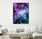 Purple Teal Galaxy Nebula Dream #4 #decor #art by Anita & Bella Jantz on GIANT ART - fuchsia photo illustration