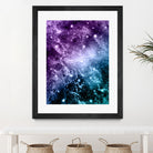 Purple Teal Galaxy Nebula Dream #4 #decor #art by Anita & Bella Jantz on GIANT ART - fuchsia photo illustration