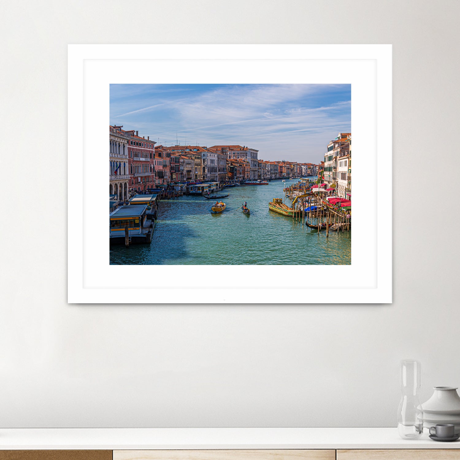 Rialto Station in Grand Canal by Darryl Brooks on GIANT ART - blue photo illustration