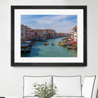 Rialto Station in Grand Canal by Darryl Brooks on GIANT ART - blue photo illustration