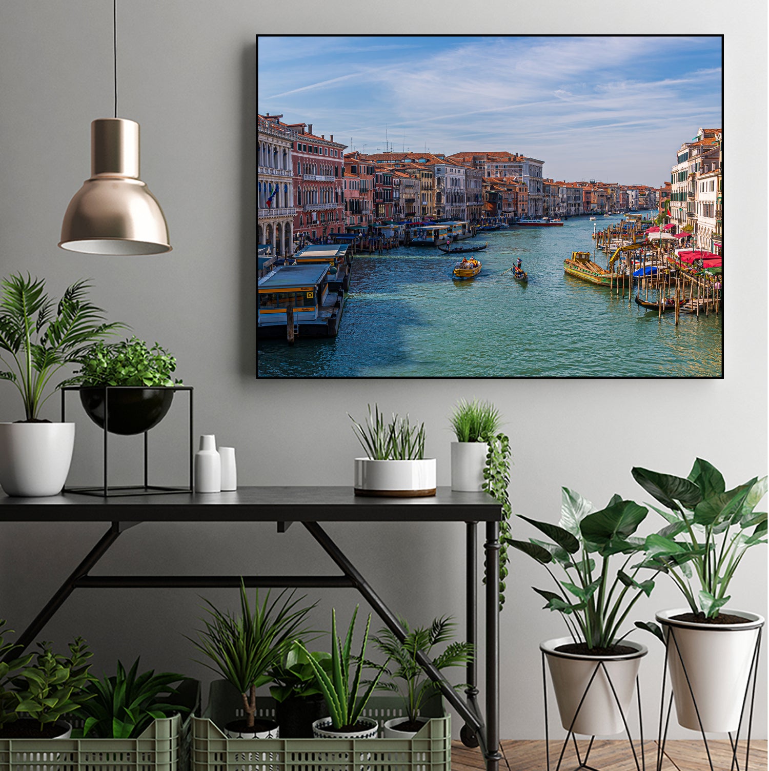 Rialto Station in Grand Canal by Darryl Brooks on GIANT ART - blue photo illustration