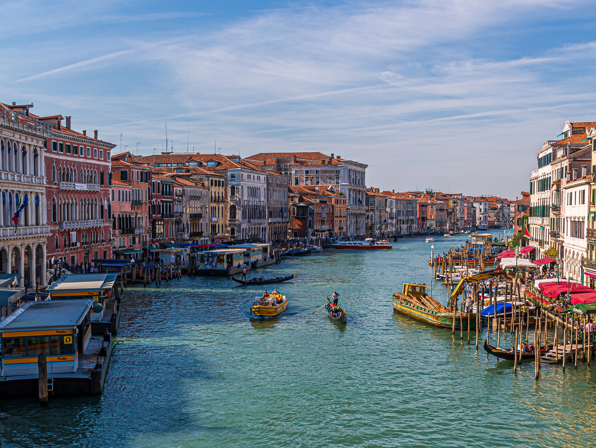 Rialto Station in Grand Canal by Darryl Brooks on GIANT ART - blue photo illustration