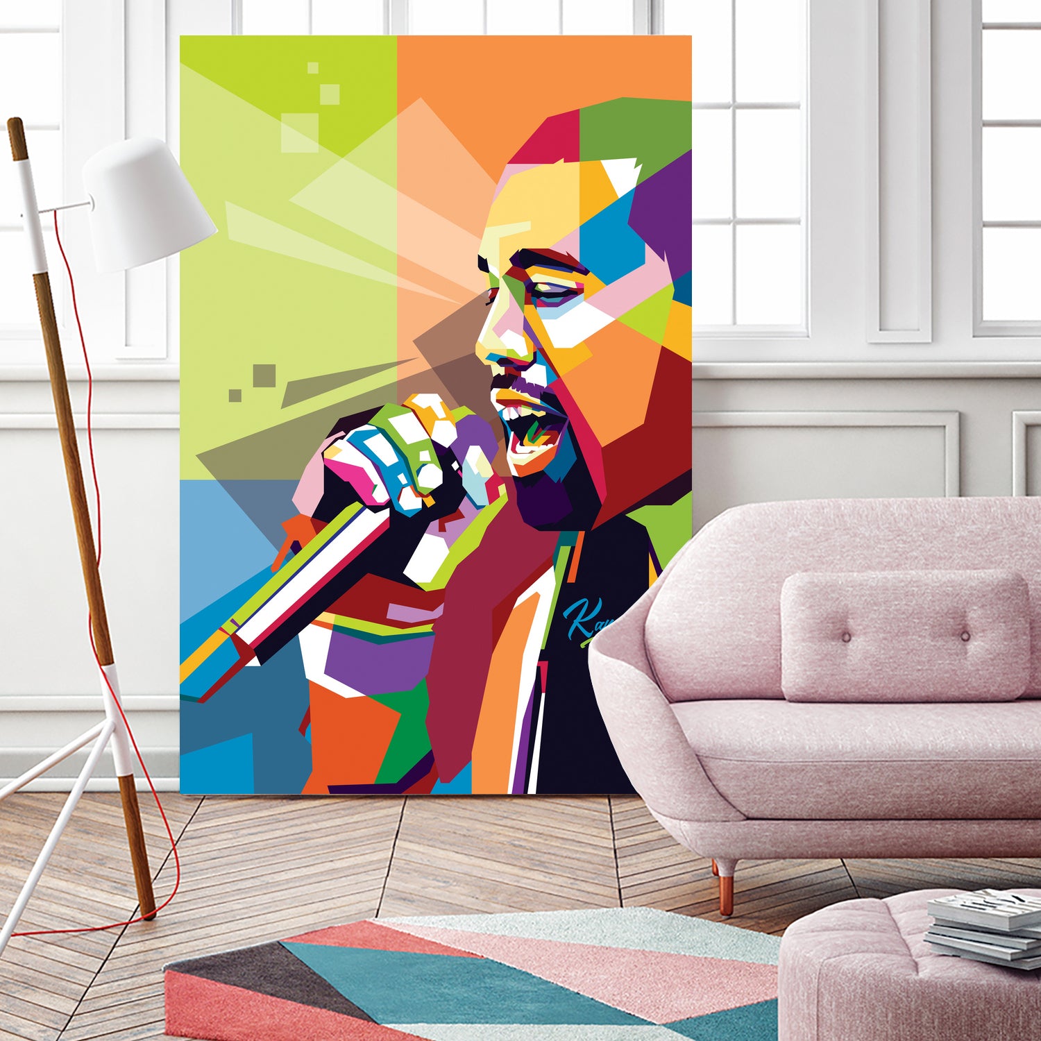 Kanye West by Ahmad Taufiq on GIANT ART - white digital drawing