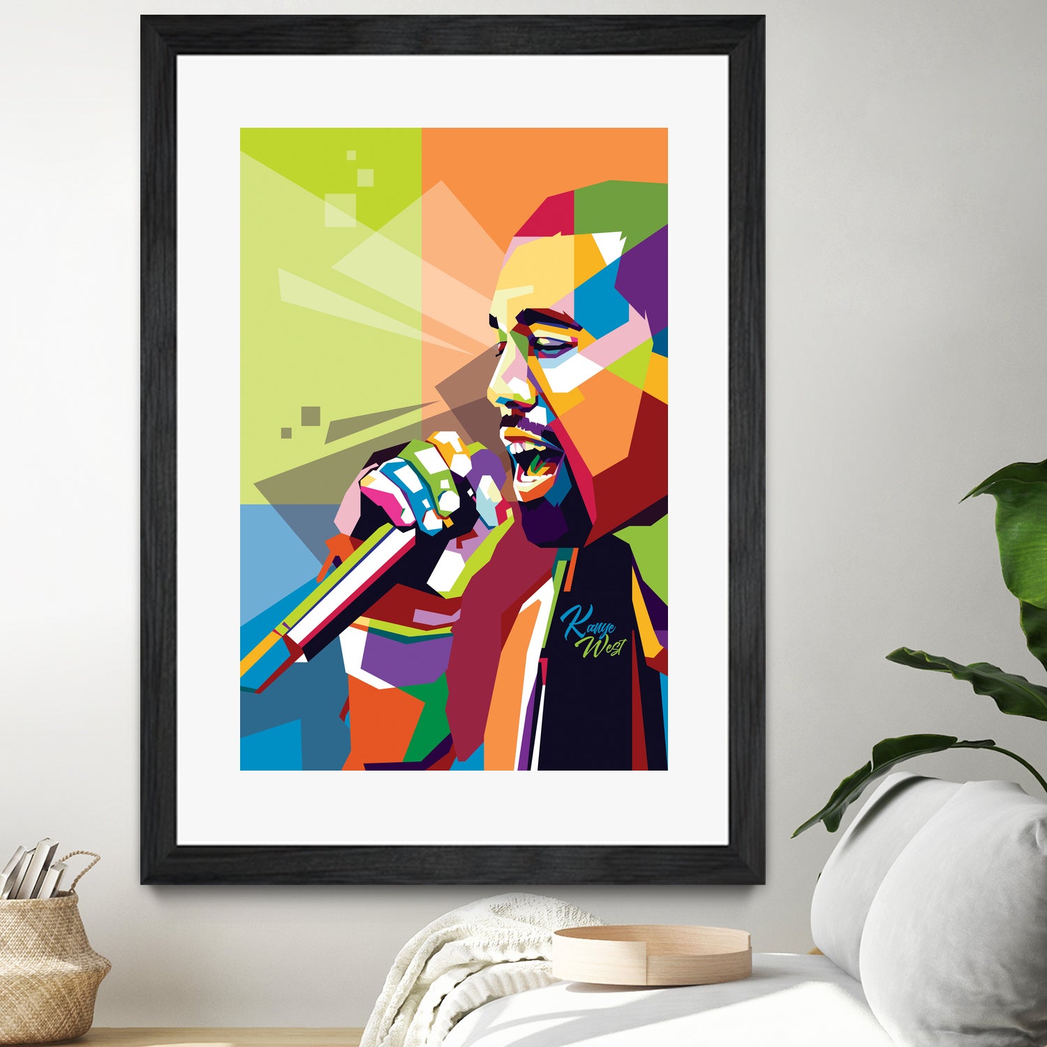 Kanye West by Ahmad Taufiq on GIANT ART - white digital drawing