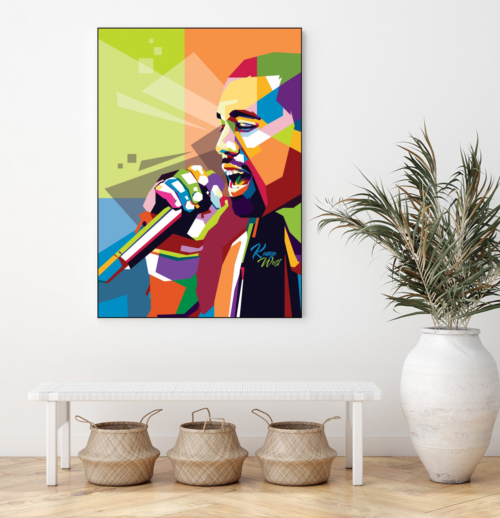 Kanye West by Ahmad Taufiq on GIANT ART - white digital drawing