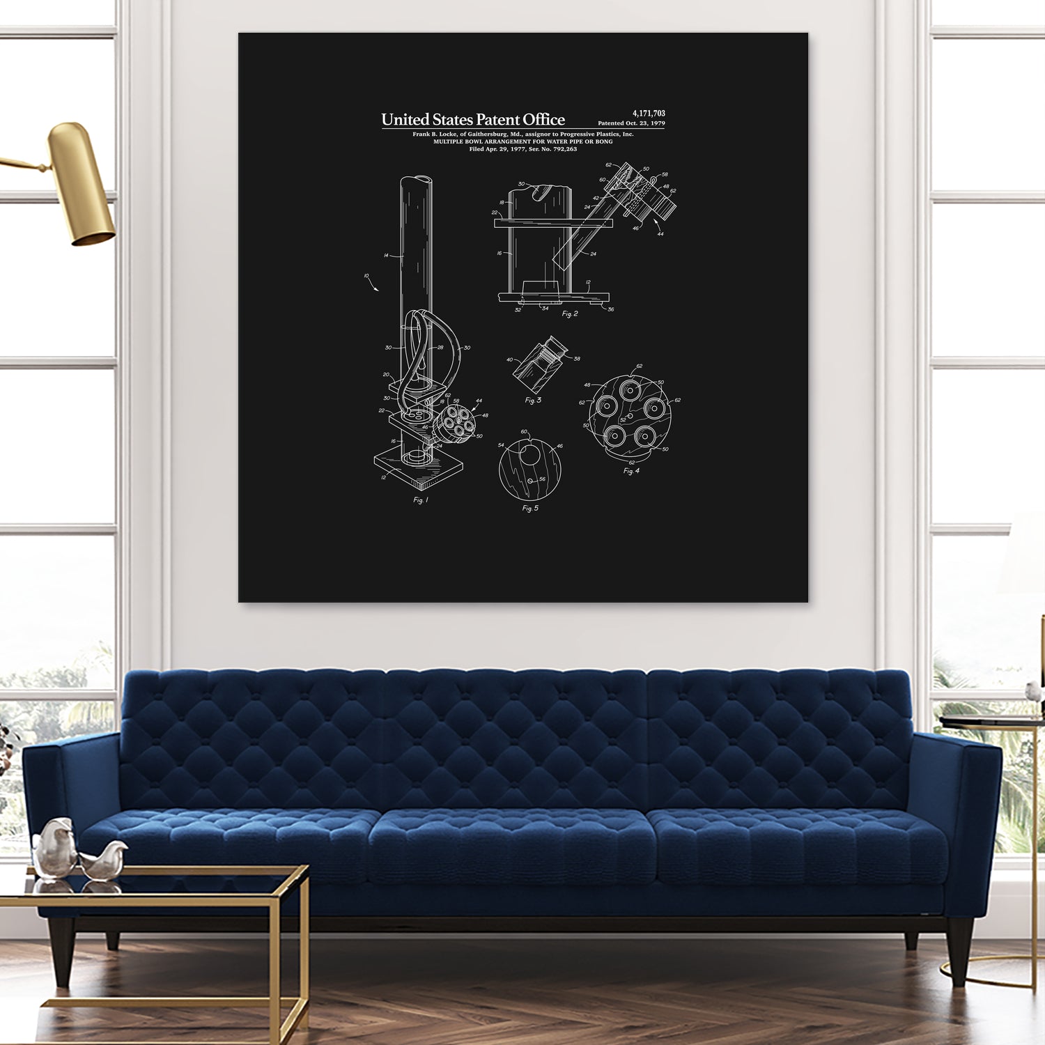 Bong Patent - Black by Finlay McNevin on GIANT ART - black typography