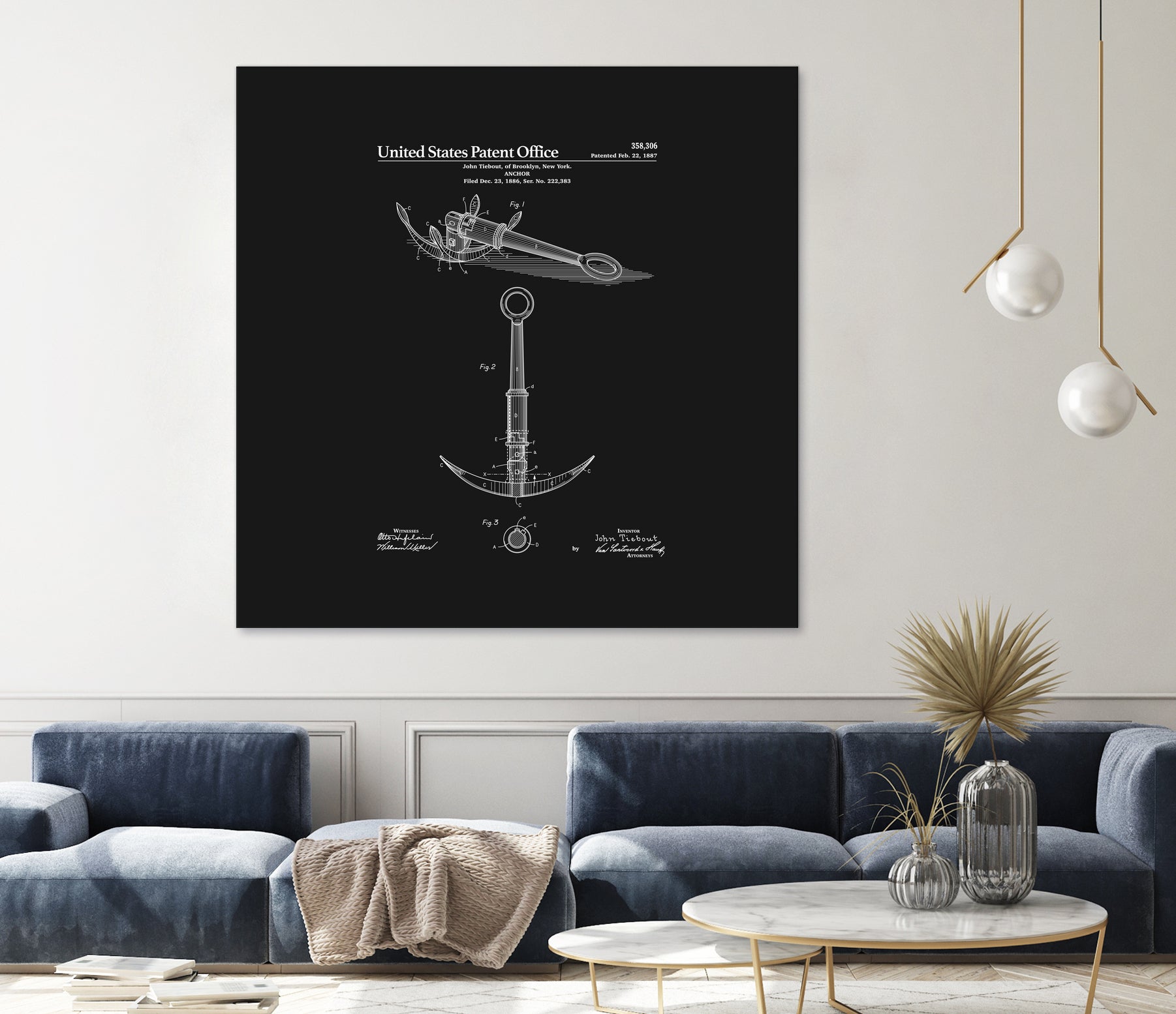 Anchor Patent - Black by Finlay McNevin on GIANT ART - black typography