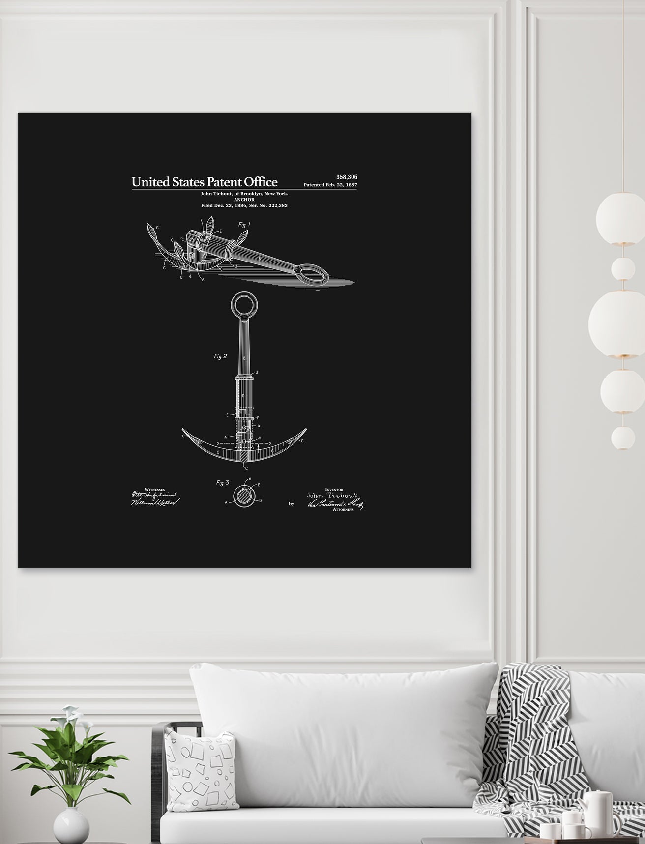 Anchor Patent - Black by Finlay McNevin on GIANT ART - black typography