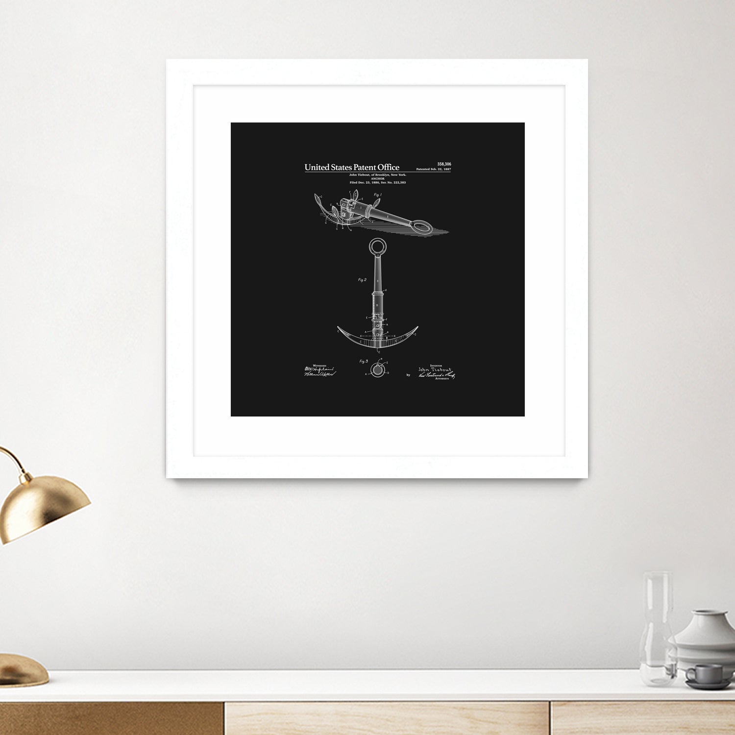 Anchor Patent - Black by Finlay McNevin on GIANT ART - black typography