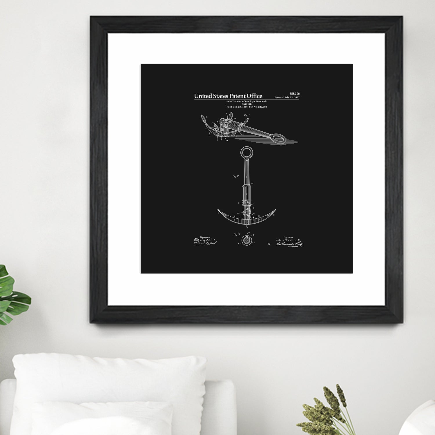 Anchor Patent - Black by Finlay McNevin on GIANT ART - black typography