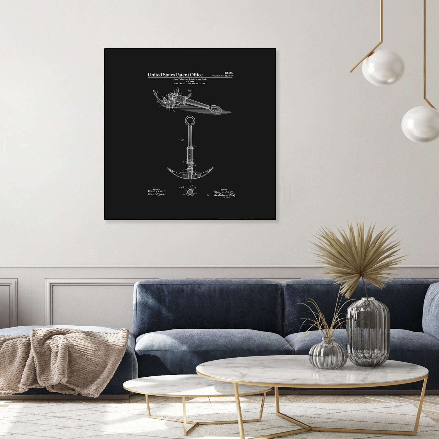 Anchor Patent - Black by Finlay McNevin on GIANT ART - black typography