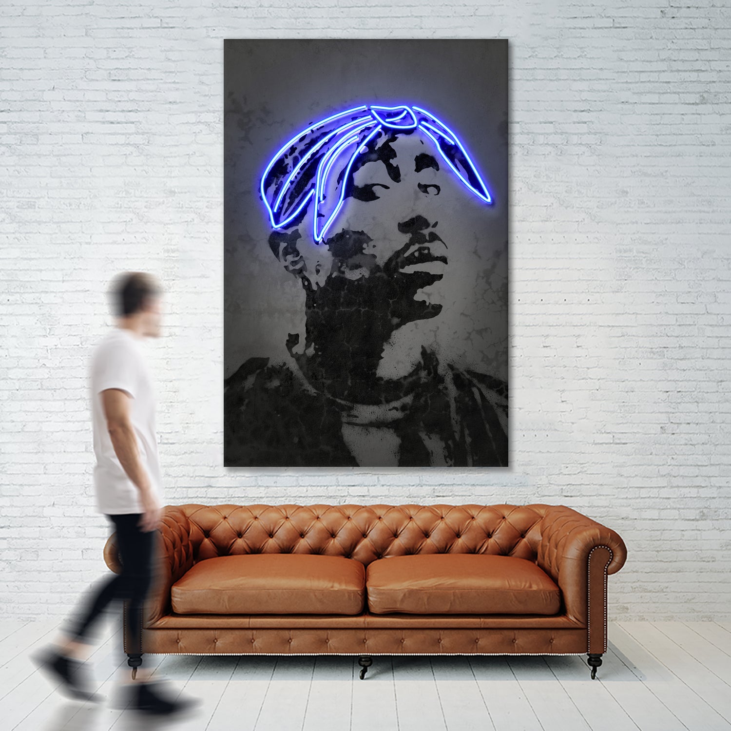 2Pac by Octavian Mihai Mielu on GIANT ART - gray photo manipulation