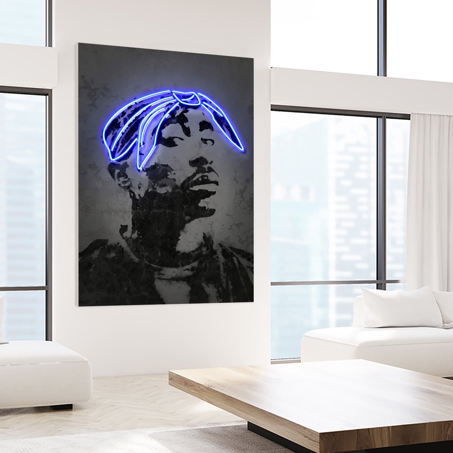 2Pac by Octavian Mihai Mielu on GIANT ART - gray photo manipulation