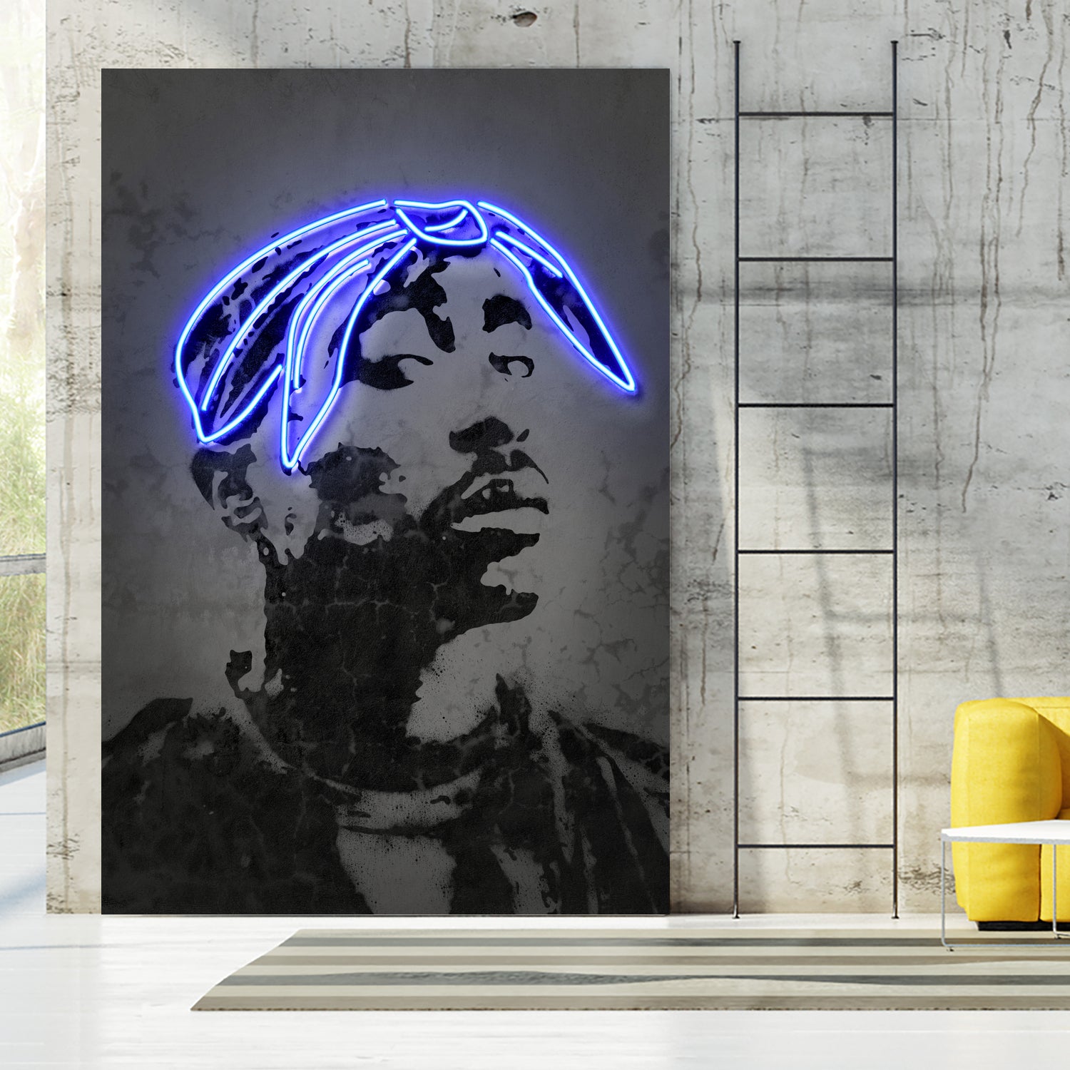 2Pac by Octavian Mihai Mielu on GIANT ART - gray photo manipulation