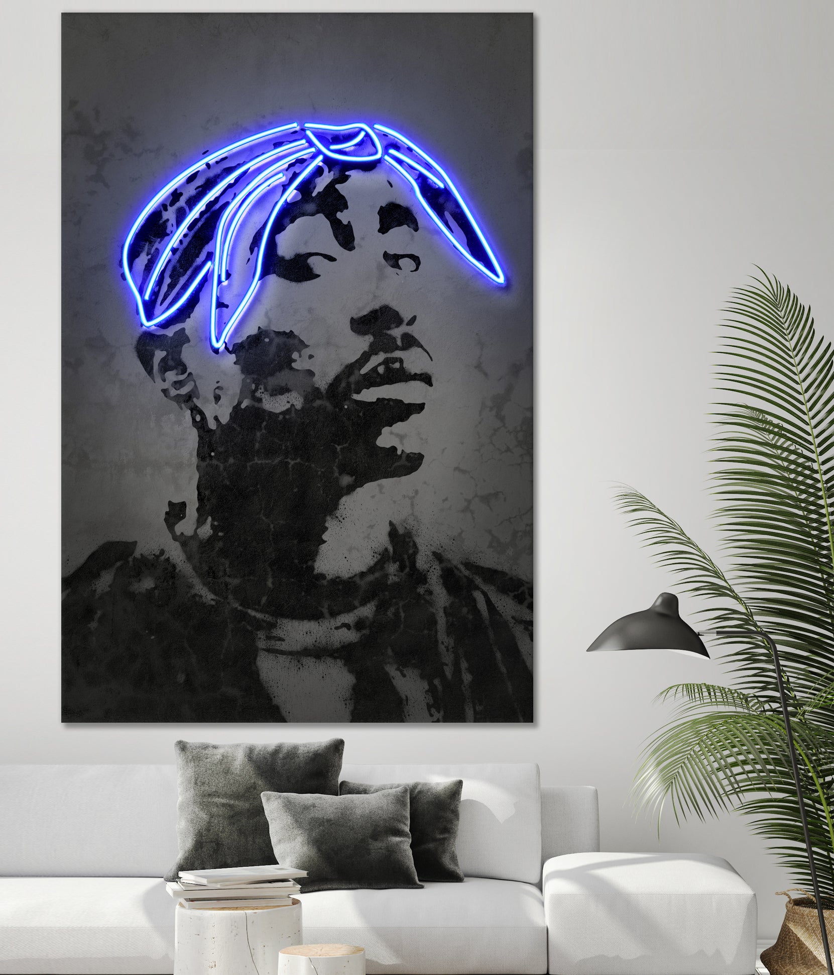 2Pac by Octavian Mihai Mielu on GIANT ART - gray photo manipulation