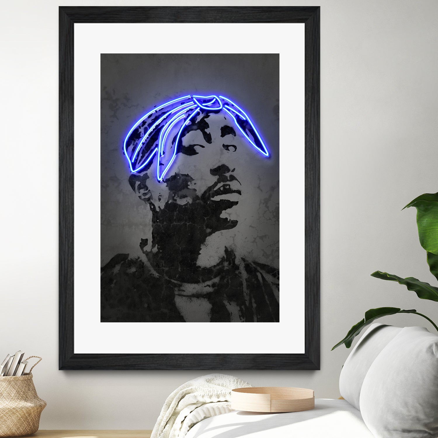 2Pac by Octavian Mihai Mielu on GIANT ART - gray photo manipulation