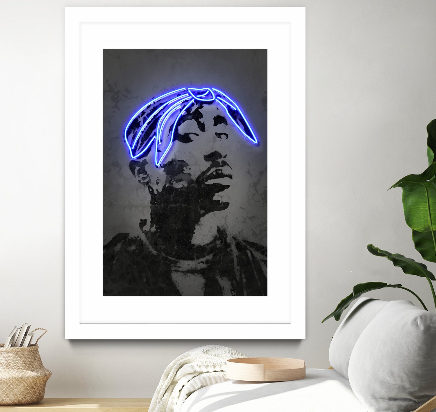 2Pac by Octavian Mihai Mielu on GIANT ART - gray photo manipulation