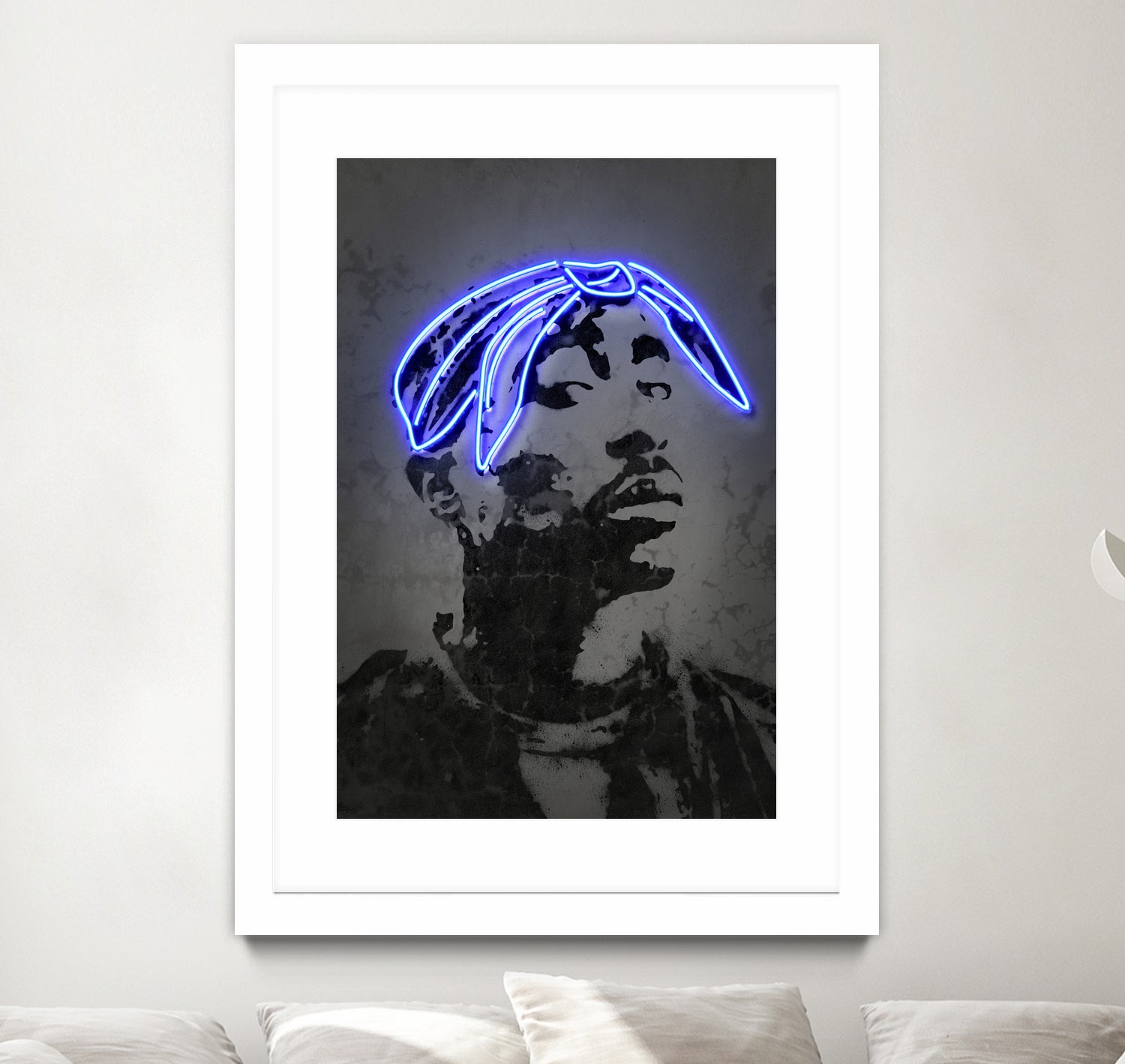 2Pac by Octavian Mihai Mielu on GIANT ART - gray photo manipulation