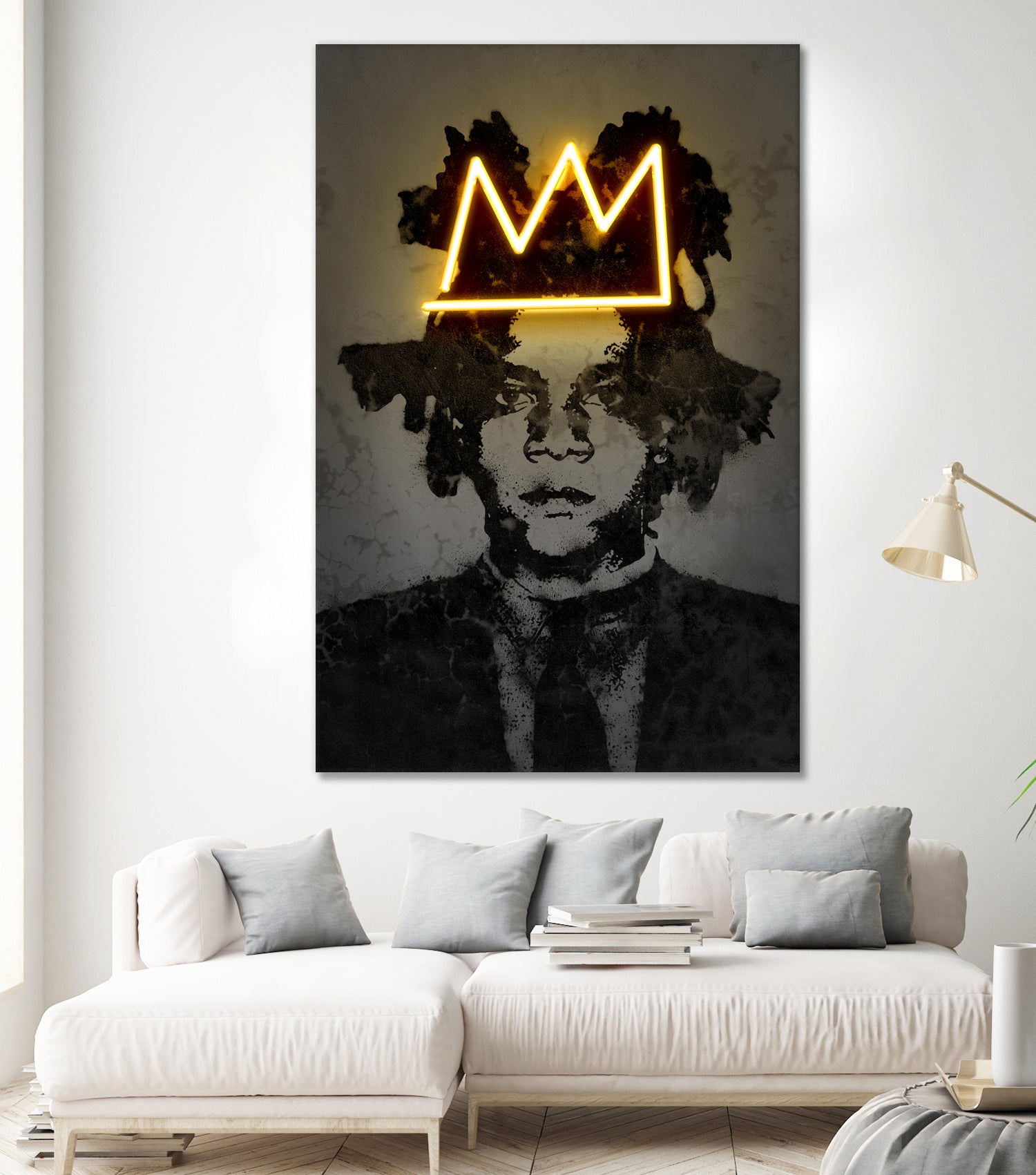 Basquiat by Octavian Mihai Mielu on GIANT ART - yellow photo manipulation