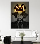 Basquiat by Octavian Mihai Mielu on GIANT ART - yellow photo manipulation