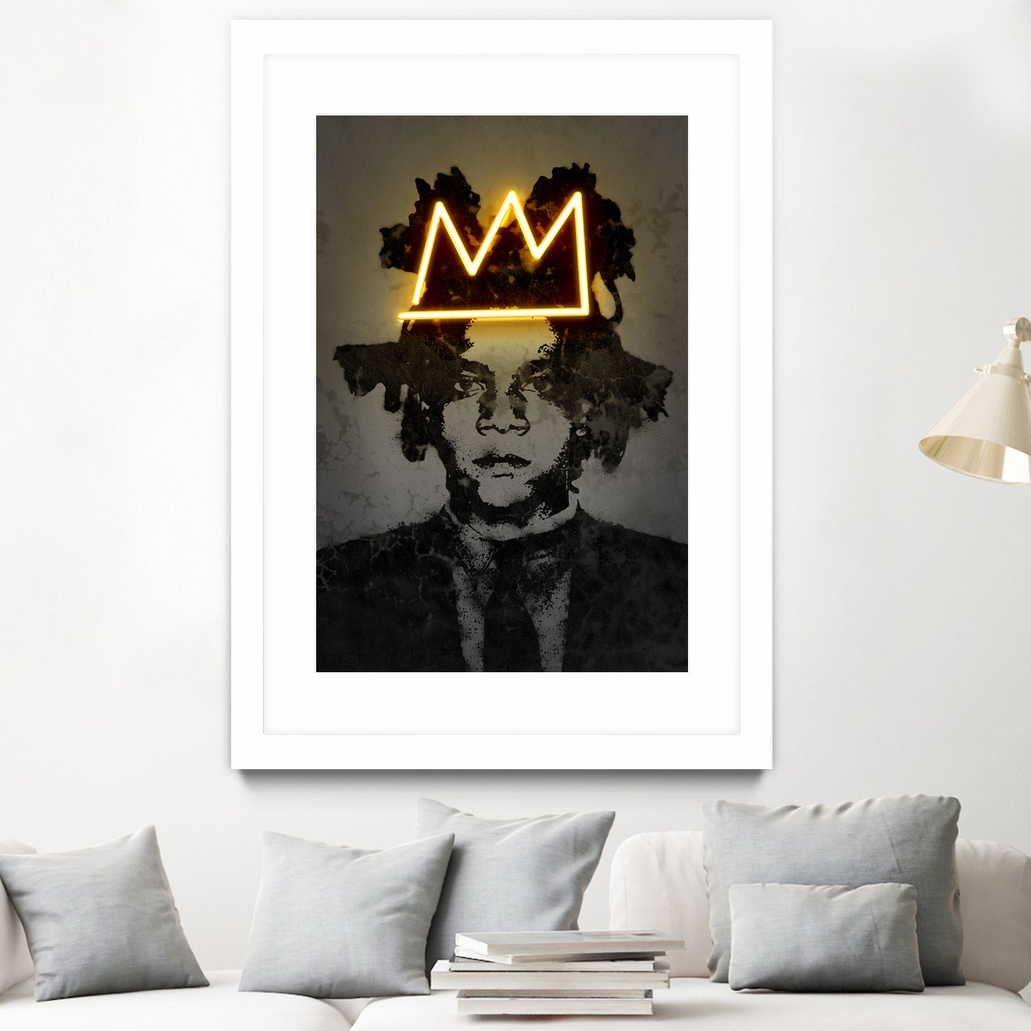 Basquiat by Octavian Mihai Mielu on GIANT ART - yellow photo manipulation