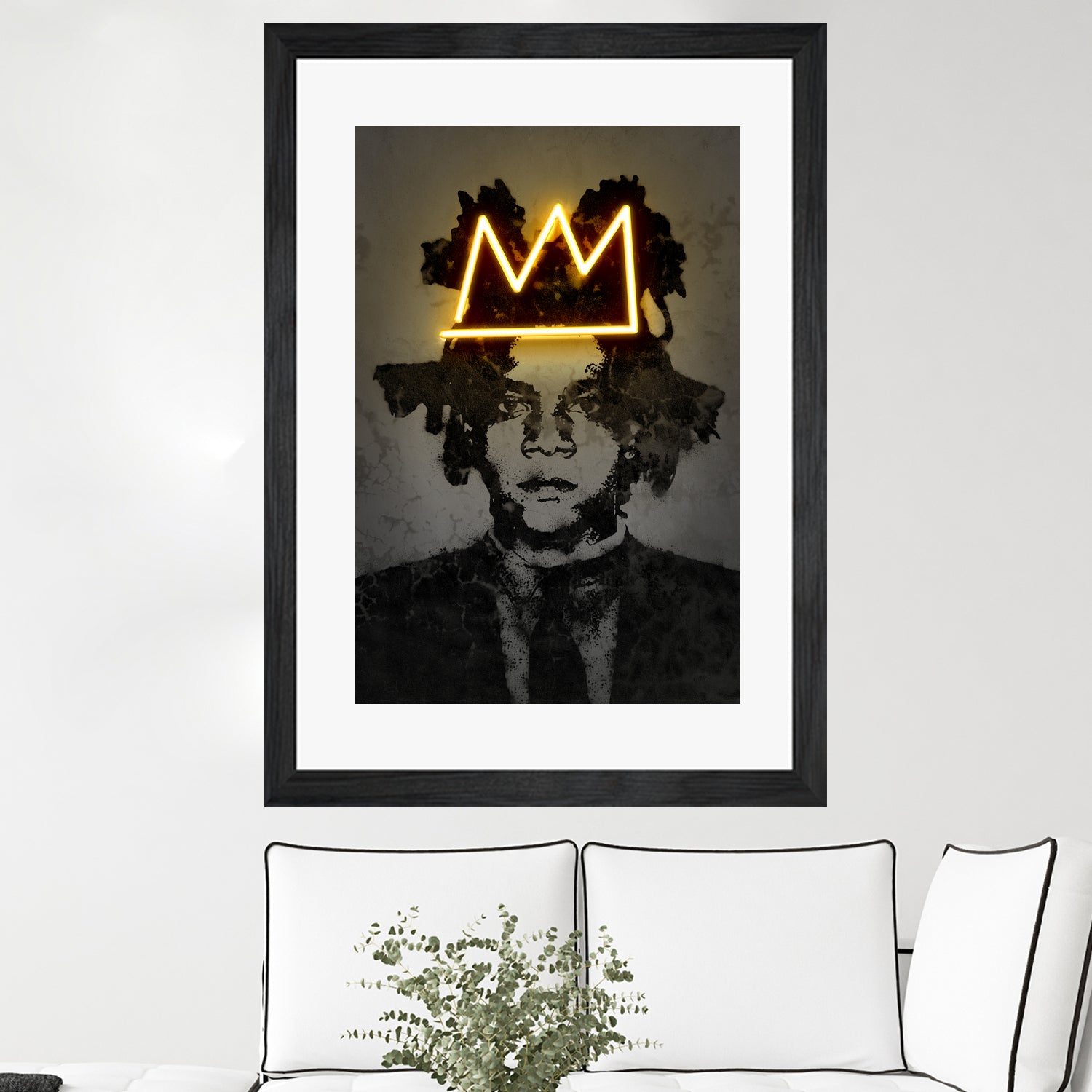 Basquiat by Octavian Mihai Mielu on GIANT ART - yellow photo manipulation