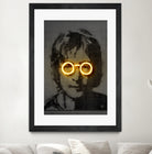 John Lennon by Octavian Mihai Mielu on GIANT ART - yellow photo manipulation