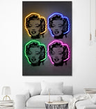 Marilyn Pop by Octavian Mihai Mielu on GIANT ART - gray photo manipulation