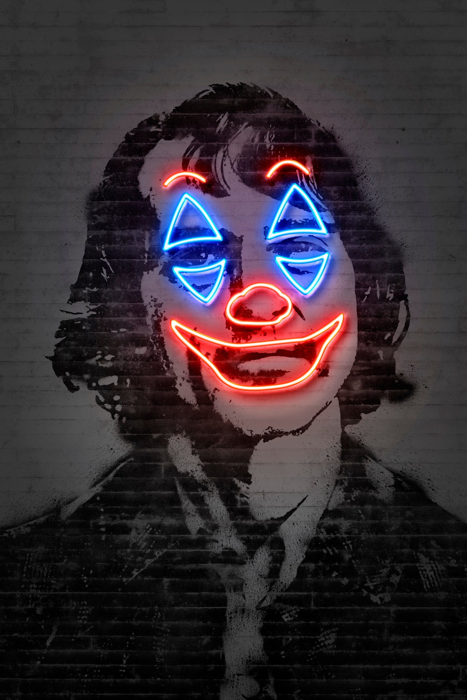 Joker by Octavian Mihai Mielu on GIANT ART - gray photo manipulation