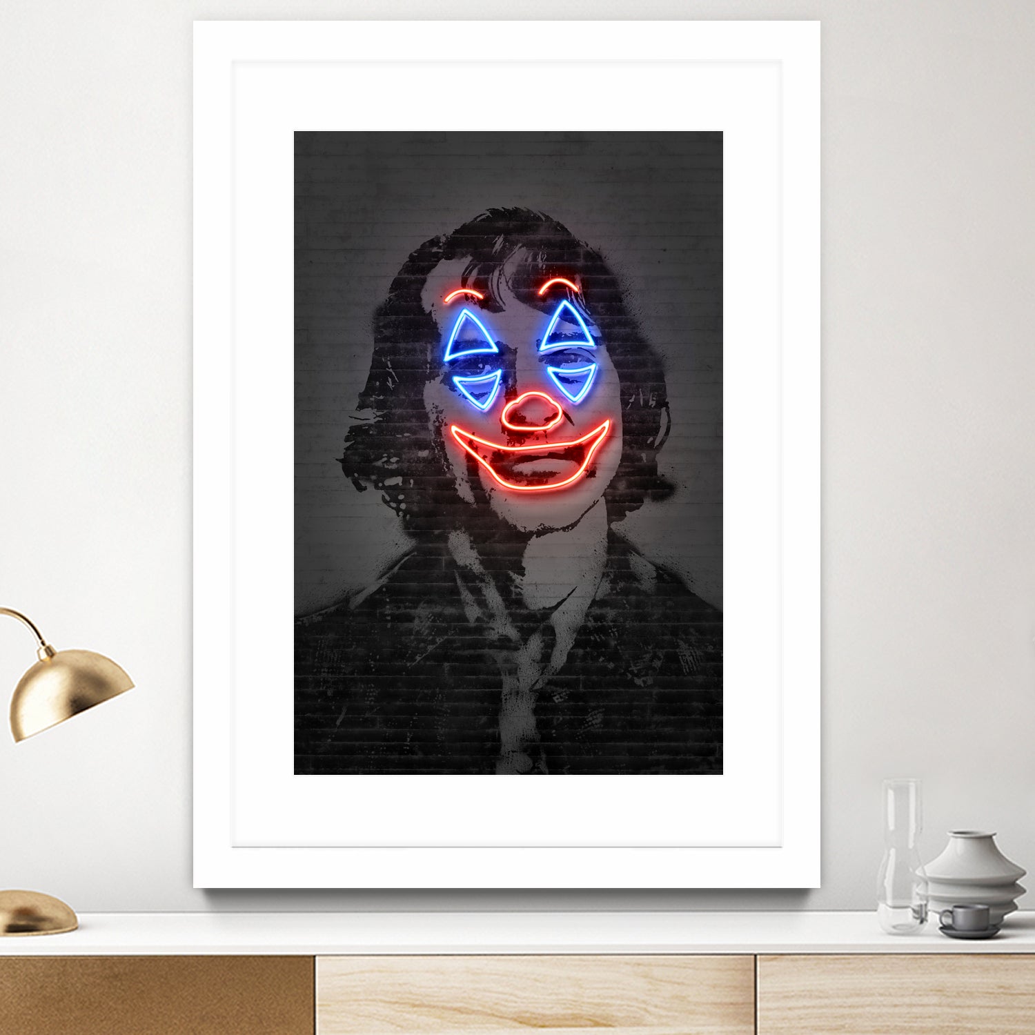 Joker by Octavian Mihai Mielu on GIANT ART - gray photo manipulation