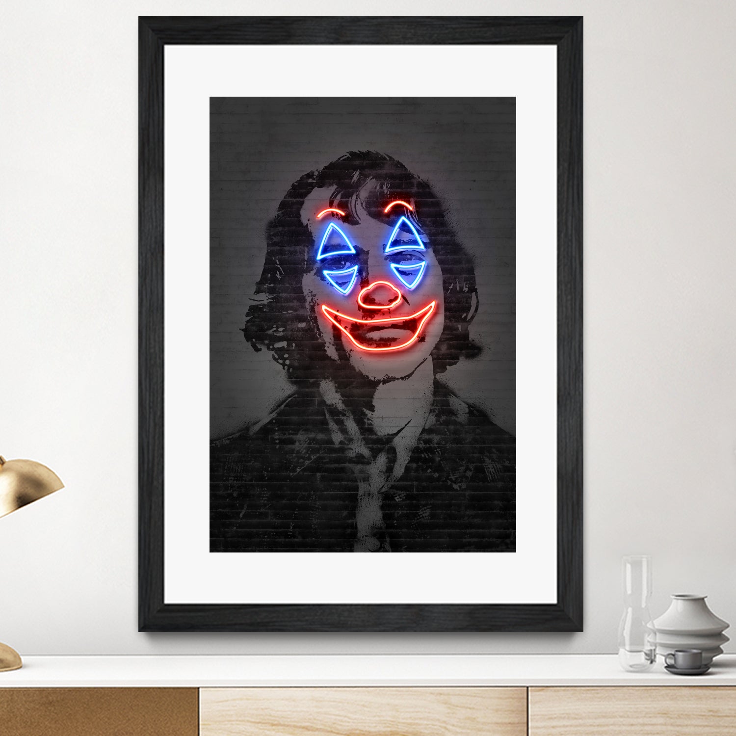 Joker by Octavian Mihai Mielu on GIANT ART - gray photo manipulation