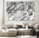 Classic White Marble Silver Glitter Glam #1 (Faux Glitter) by Anita & Bella Jantz on GIANT ART - white photo manipulation