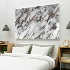 Classic White Marble Silver Glitter Glam #1 (Faux Glitter) by Anita & Bella Jantz on GIANT ART - white photo manipulation