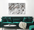 Classic White Marble Silver Glitter Glam #1 (Faux Glitter) by Anita & Bella Jantz on GIANT ART - white photo manipulation