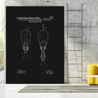 Thomas Edison Light Bulb Patent - Black by Finlay McNevin on GIANT ART - black typography