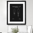 Thomas Edison Light Bulb Patent - Black by Finlay McNevin on GIANT ART - black typography