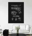 Colt 1911 Handgun Patent - Black by Finlay McNevin on GIANT ART - black typography