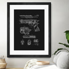 Colt 1911 Handgun Patent - Black by Finlay McNevin on GIANT ART - black typography