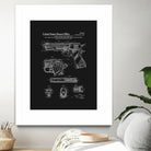 Colt 1911 Handgun Patent - Black by Finlay McNevin on GIANT ART - black typography